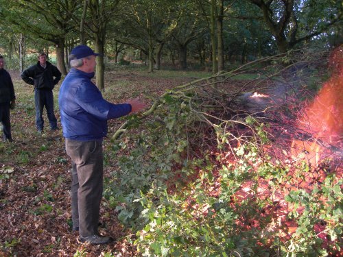 Rex stops for a warm