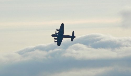 Lancaster displaying over Dartmouth