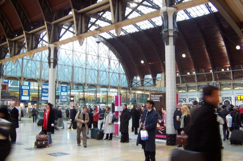Rush hour at Paddington Station