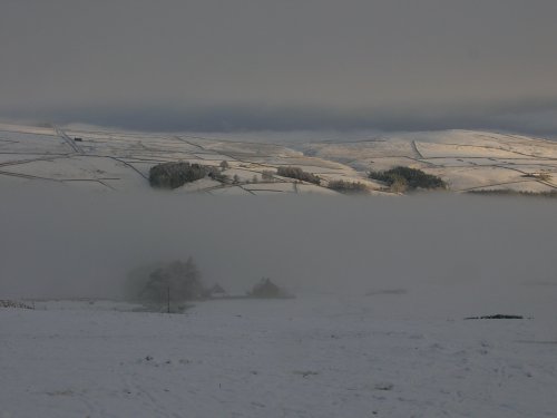 December mists over Weardale