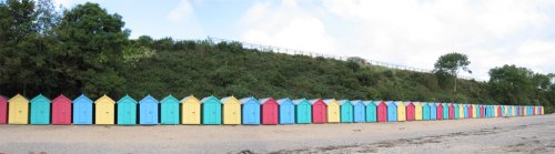 Beach Huts on Llanbedrog Beach