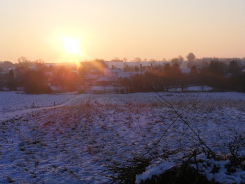 Overlooking the village