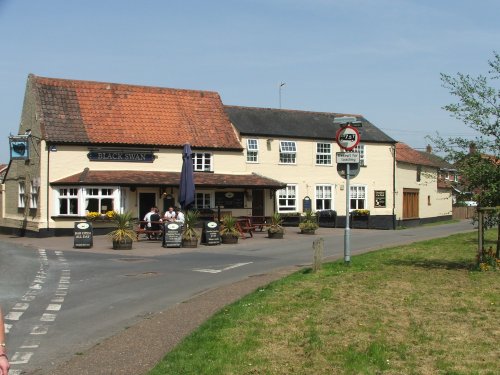 The Black Swan Public House in the Village of Horsham St Faith