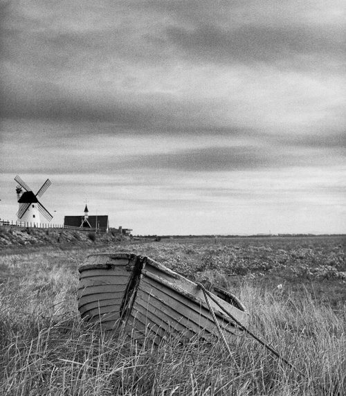 Boat and windmill at Lytham St Anne's