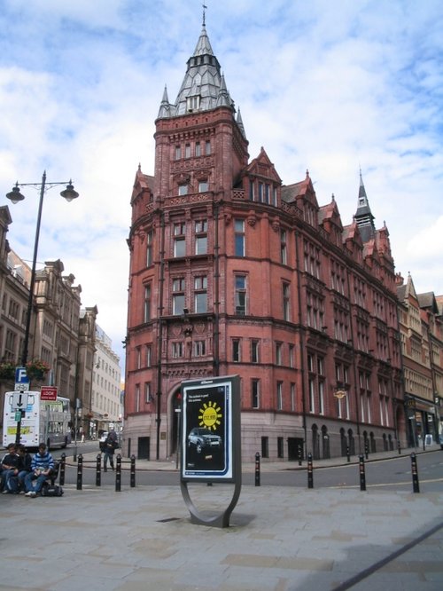 The Hard Rock Cafe at the junction of King and Queen Street, Nottingham.