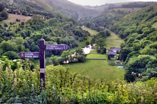 Monsal Dale with signpost