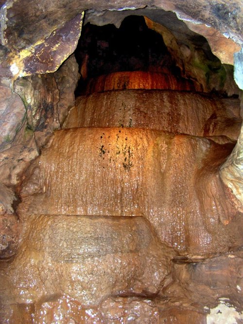 Calcification of the rocks.
