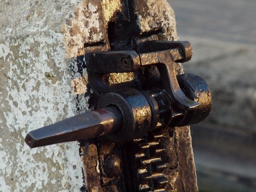 Lock gate mechanism, Oxford Canal, Marston Doles, Warwickshire