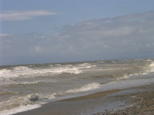 A 'breezy' day on Cleveleys beach