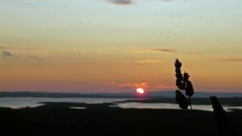 Sunset over Loch Harry, Stenness