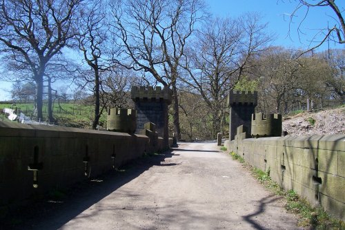 Turton Tower railway bridge