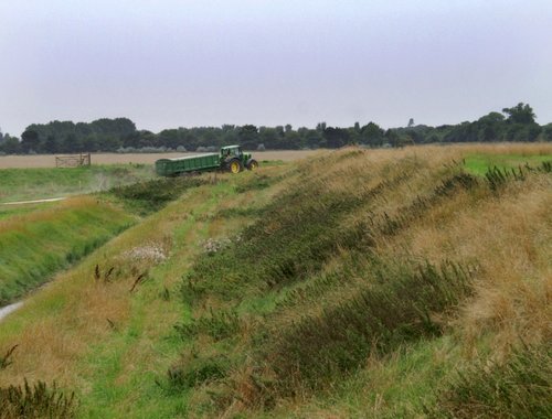 Tractor and trailer.