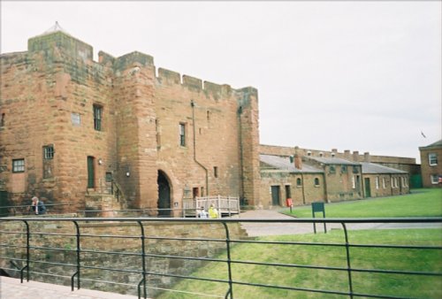 Looking back toward to inner entrance of Carslisle Castle