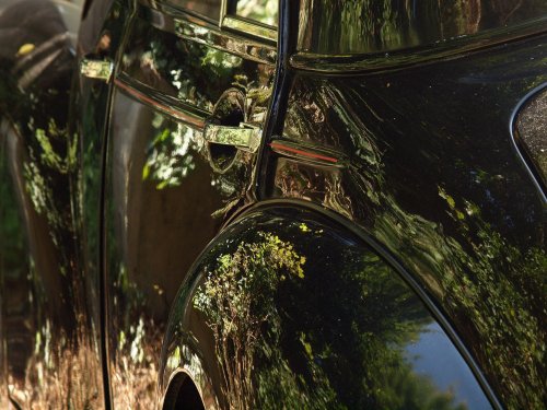 Pristine black Morris 1000, Worminghall, Bucks