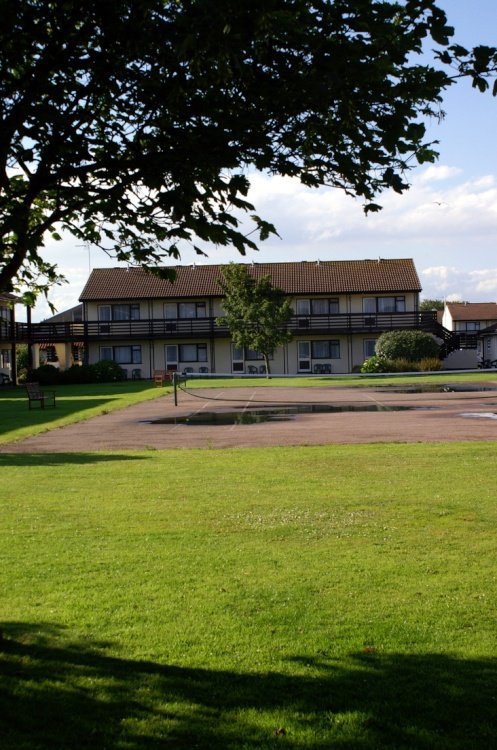 Holiday site on the cliff top.