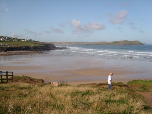 Overlooking Polzeath Beach