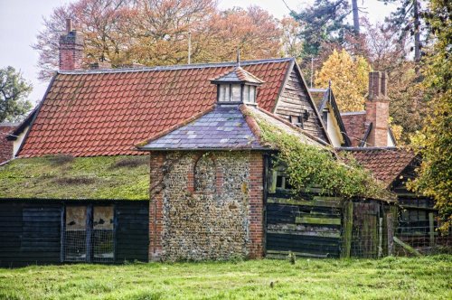 Farm buildings down a Green Lane