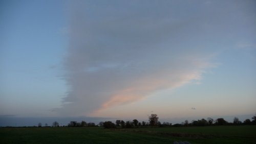 Evening sky over Ramsey Rural Museum
