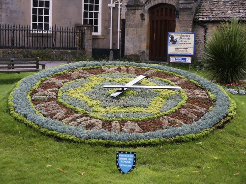Village floral clock
