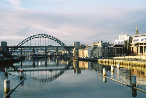 View of Tyne Bridges from the Millennium Bridge