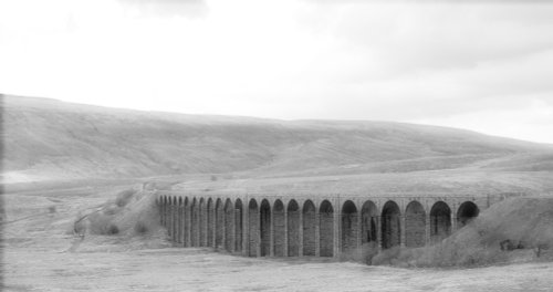 The Ribblehead Viaduct.