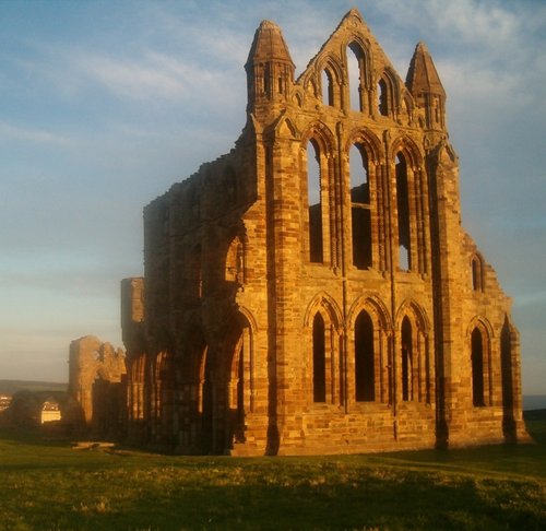 Whitby Abbey at sunrise