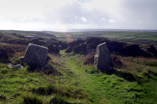 The path into the village.