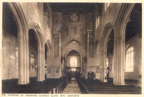 Fairford Church Gloucestershire 1950's Postcard