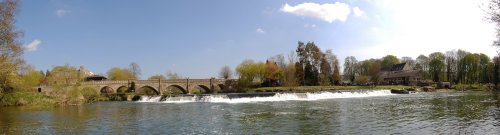 Panorama of River Avon at Batheaston