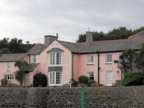 Pink house in Bude