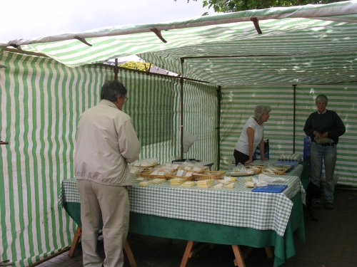 Fair booth in town square