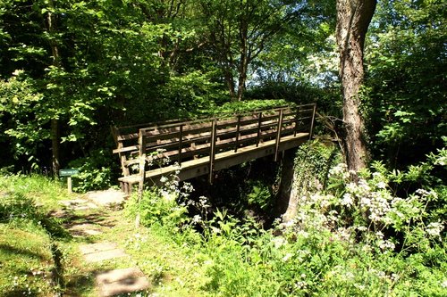 Bridge over a stream.