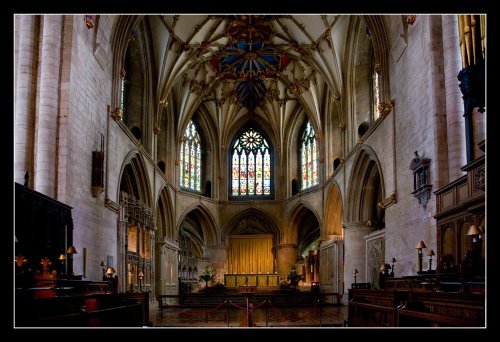 Interior of Tewksbury Abbey