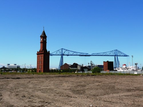 Transporter Bridge and Dock Clock Tower 17 June 2010