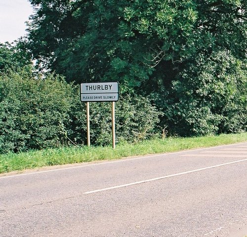 Thurlby Road Sign