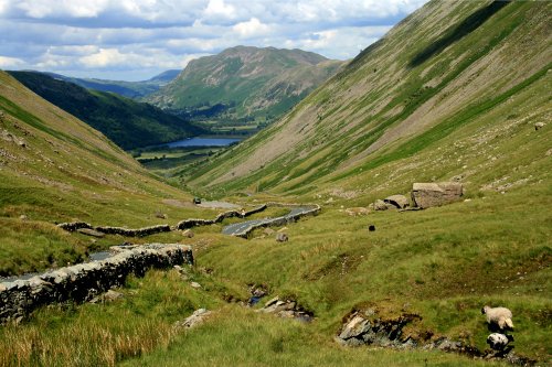 Kirkstone Pass, Cumbria. Brotherswater is in the distance.