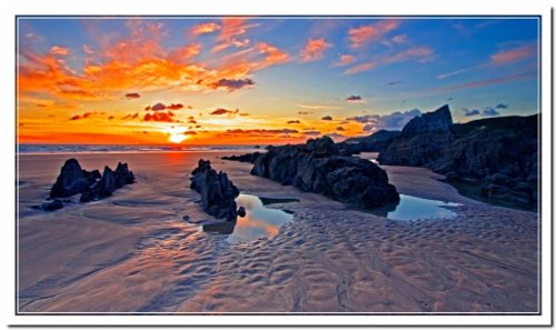 Coombesgate beach sunset