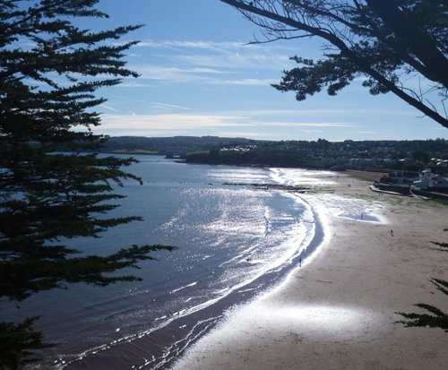 Autumn afternoon at Goodrington Beach.