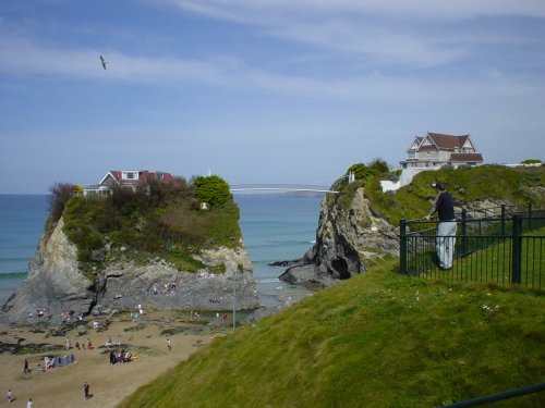 Out on a limb, Newquay beach
