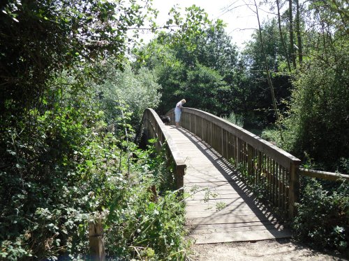 Bridge over the Loddon River in Dinton Pastures