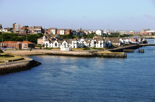 South Shields seen from the IJmuiden ferry