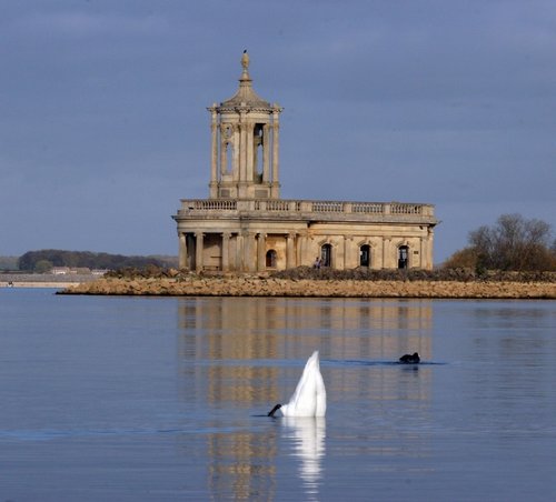 Normanton Church, Rutland Water, England