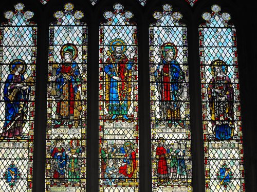 Bath Abbey - Old Testament figures in stained glass