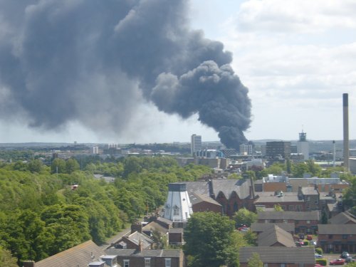 SCRAP METAL FIRE AT BYKER