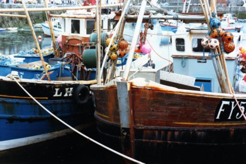 Fishing boats in Padstow Harbour