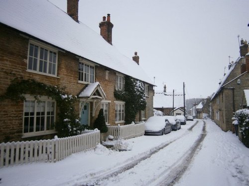 Podington Snow scene