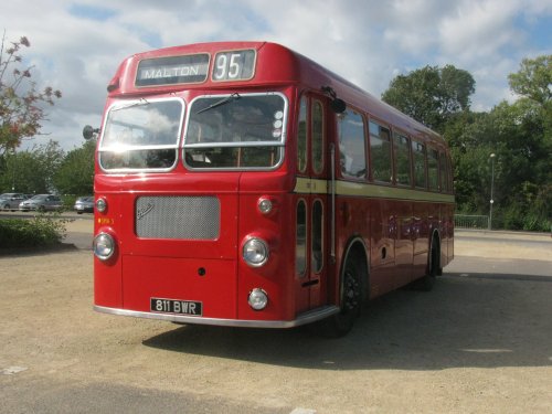 Gleaming Red Bus
