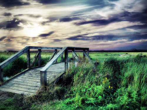 Birkdale footbridge, Southport. UK.