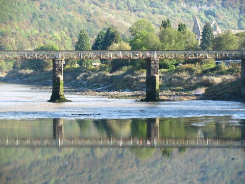 Tintern Abbey and Wireworks Bridge