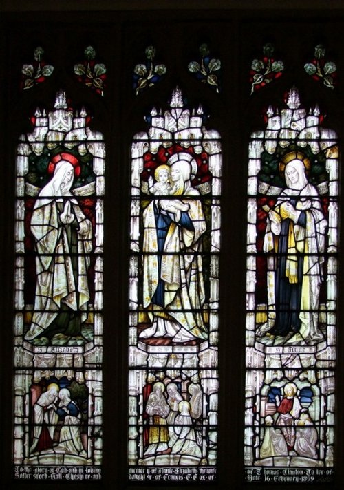 Yate, Stain glass window St Mary's Church
